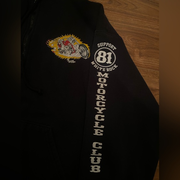 motorcycle club zip up sweater - Picture 4 of 4